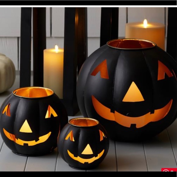 AA Collection Other - (1) 5” HALLOWEEN JACK O' LANTERN CANDLE HOLDER 5"